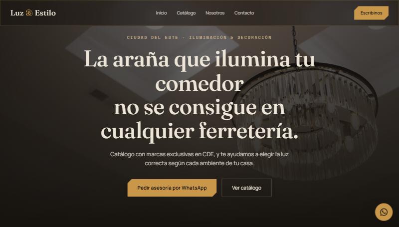 Vista previa del sitio de iluminación